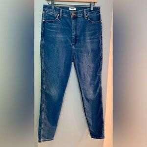 Wrangler Women's Wriggler 612 Blue High Rise Skinny Jeans - 31 x 28